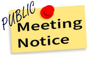 Village Public Meeting Notice 12/12/2022