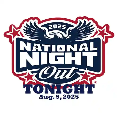 🚨 REMINDER: National Night Out is TONIGHT! 🚨